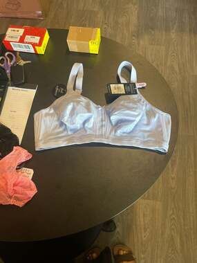 Bali Double Support Smoothing Wireless Bra 40D Lavender Moon DF0044 NWT